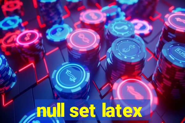 null set latex